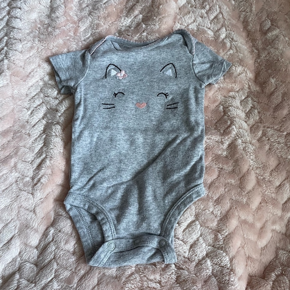 Grey cat onesie